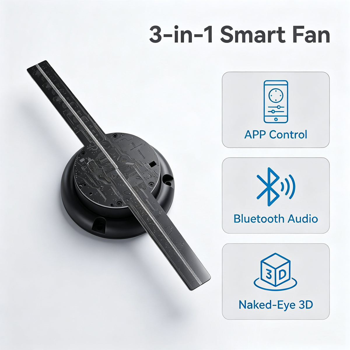Wiilala 3D Hologram Fan 3D Circle App Hologram Advertising Display
