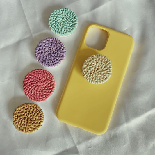 Bamboo Woven Telescopic Mobile Phone Folding Stand Gift