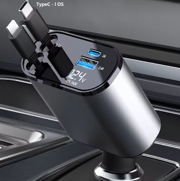 USB-C Retractable Car Chargers