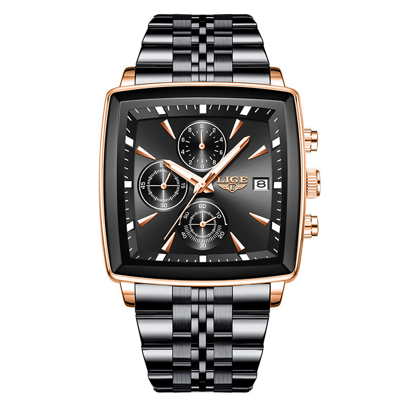 Business Personality Large Dial Square Watch Men