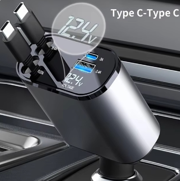 USB-C Retractable Car Chargers