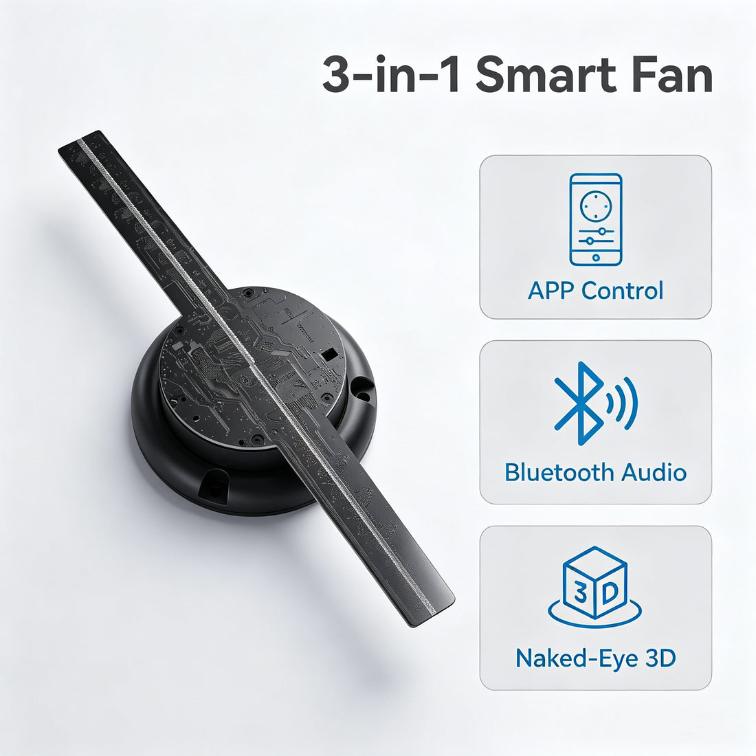 Wiilala 3D Hologram Fan 3D Circle App Hologram Advertising Display 