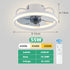 Simple Wrought Iron Fan Lamp Restaurant LED Electric Fan Lamp